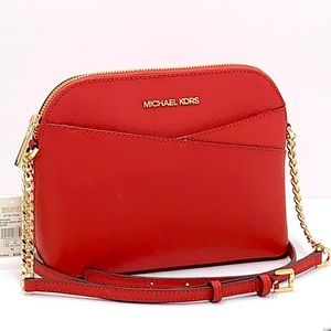 MICHAEL KORS
Jet Set Travel Medium Logo Dome Crossbody Bag FLAME COLOR